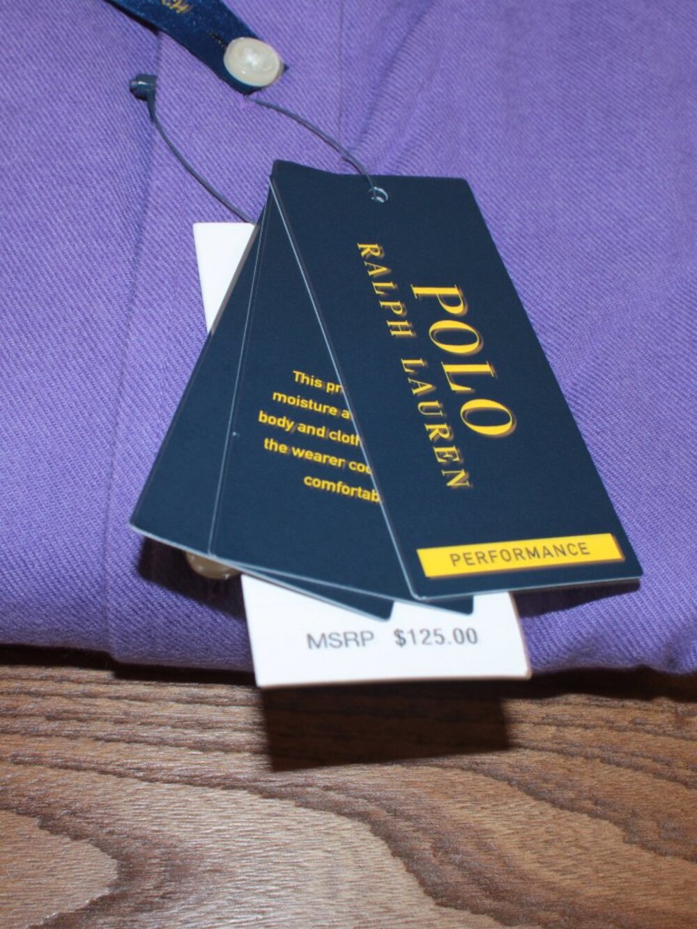 Polo Ralph Lauren Classic Fit Performance Twill Shirt XL NWT - Picture 5 of 8